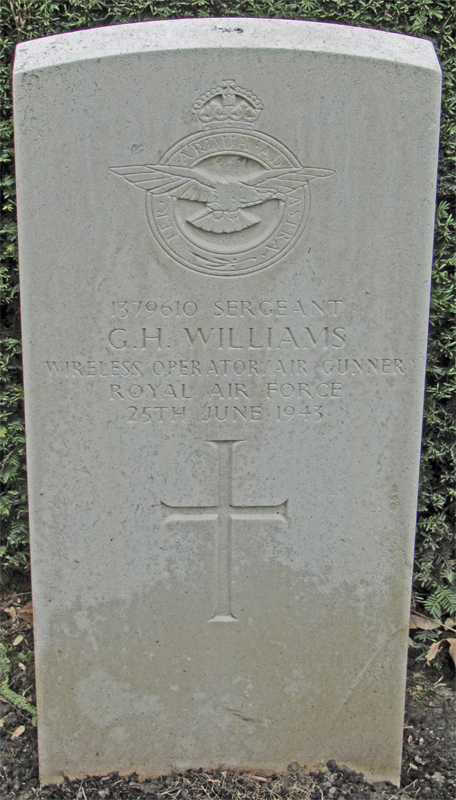 Sgt George Henry Williams<br/><br /><br />died June 25th, 1943